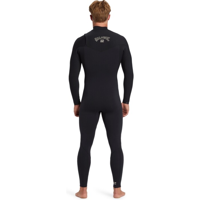 2024 Billabong Mens Revolution Natural 3/2mm Chest Zip Wetsuit ABYW100266 - Black